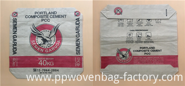 50 kg Block bottom valve bag za portland cement